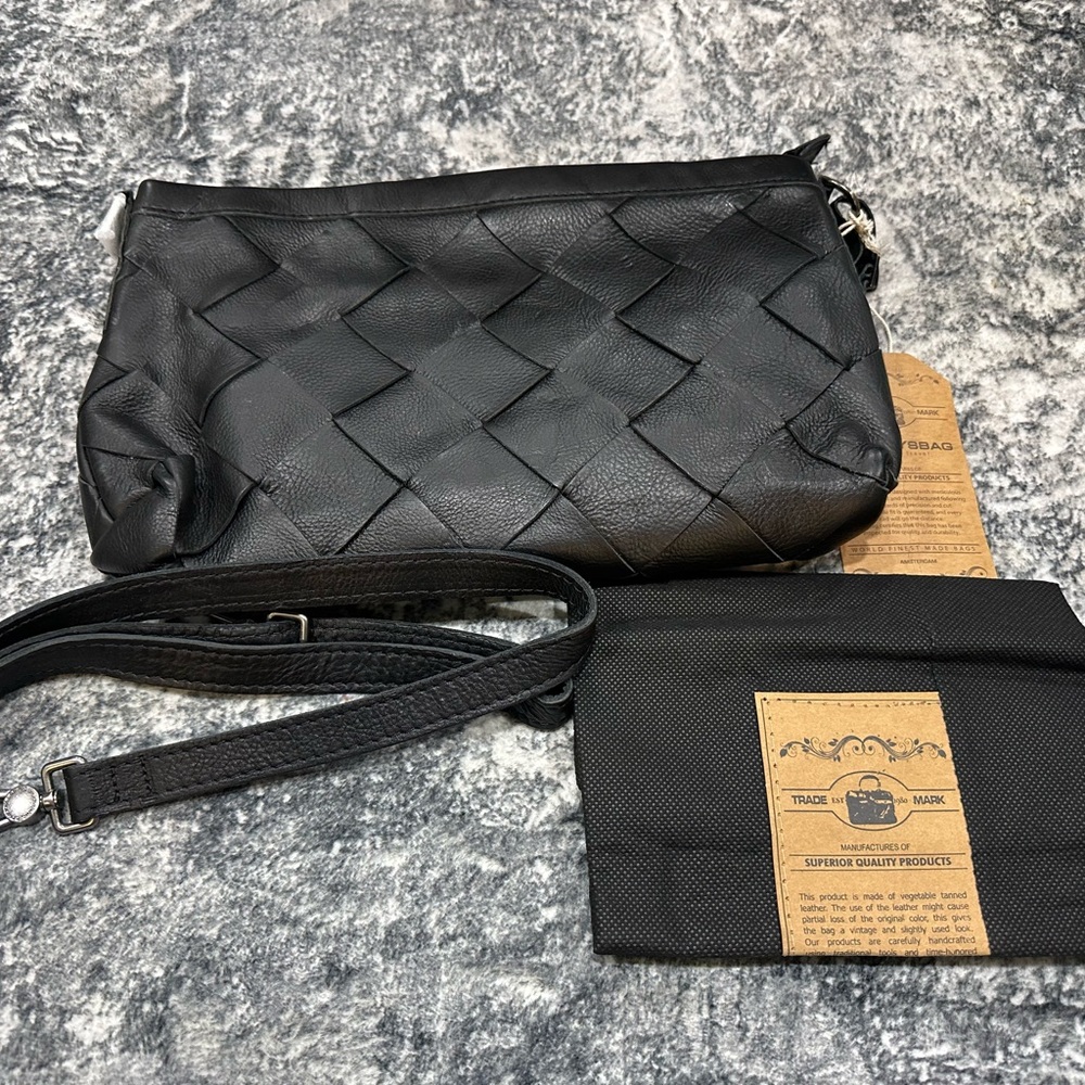 Cowboysbag Black Leather Handbag Purse Tote NWT